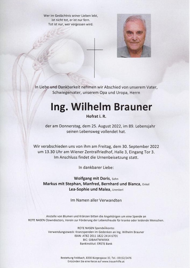 Ing. Wilhelm Brauner